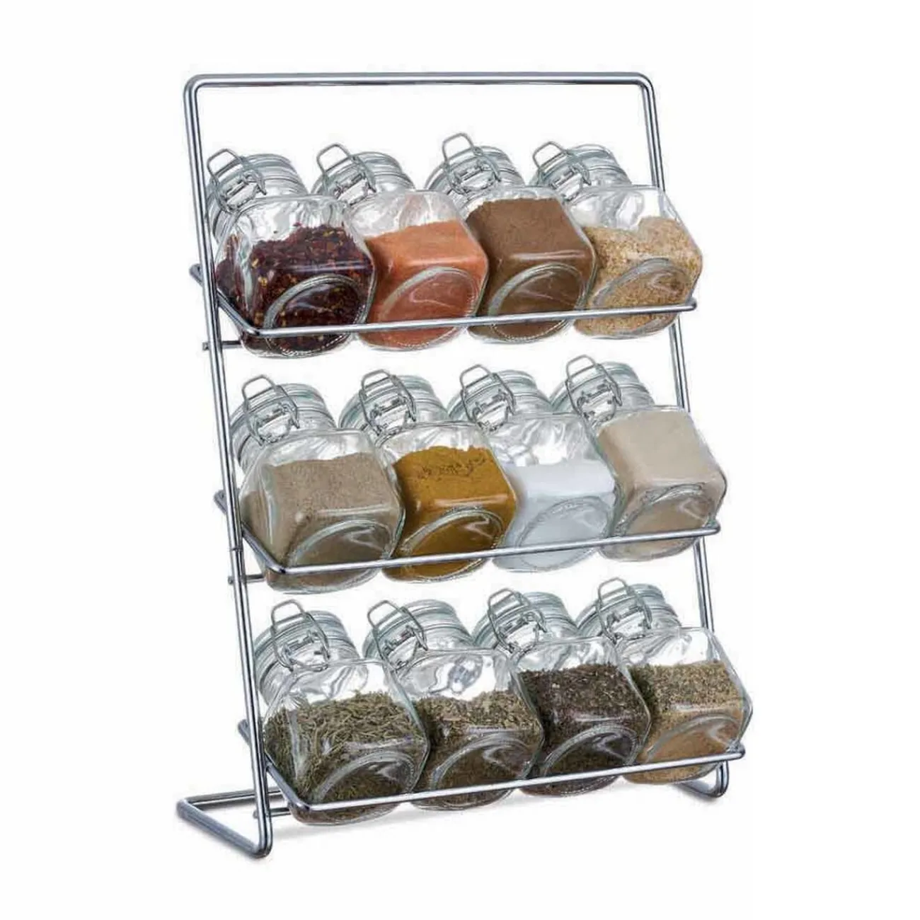 Gifi Support à épices en métal avec 12 bocaux