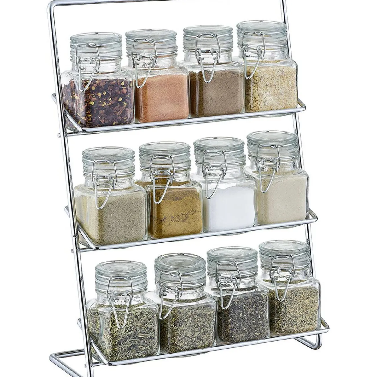 Gifi Support à épices en métal avec 12 bocaux