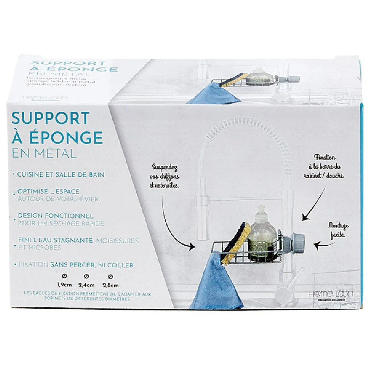 Gifi Aménagement Salle De Bain^Support à éponge en métal