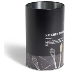 Gifi Support à ustensiles en métal noir design Kitchen tools Ø11xH17,4cm