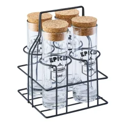 Gifi Support avec 4 pots à condiments