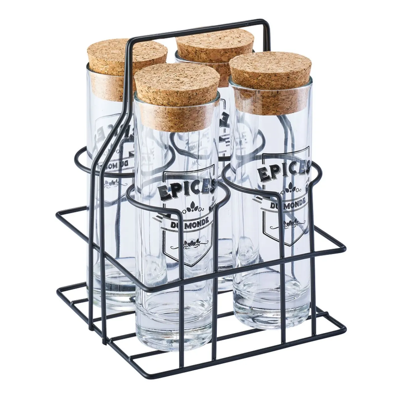 Gifi Support avec 4 pots à condiments