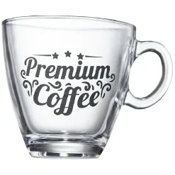 Gifi Support en métal avec 6 tasses expresso en verre