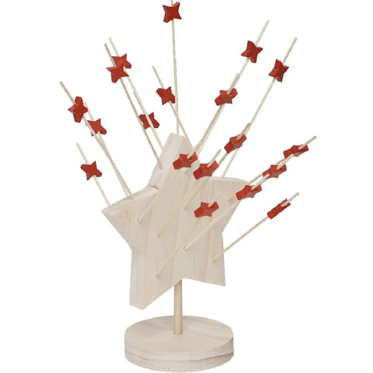 Gifi Support forme étoile bois avec 25 piques apéritif
