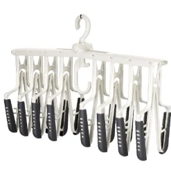 Gifi Rangement|Support malin 8 cintres en 1 pour penderie blanc