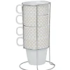 Gifi Support tasse avec 4 tasses empilables