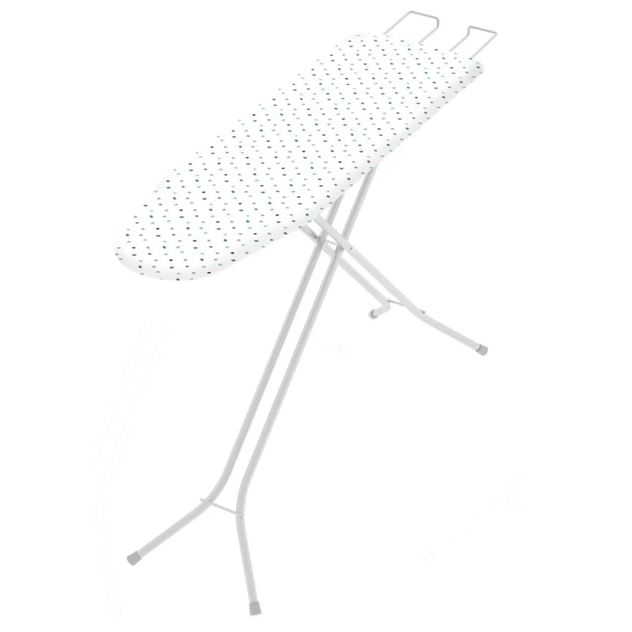 Gifi Entretien Du Linge|Table à repasser motif point parsemé blanche et bleue