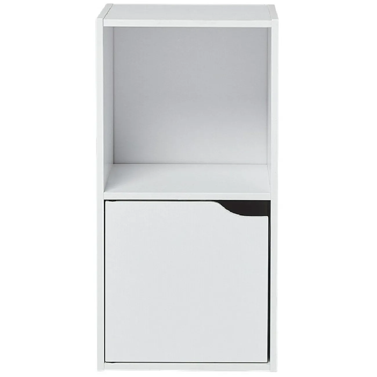 Gifi Rangement|Étagère Adam en bois blanc 2 niches