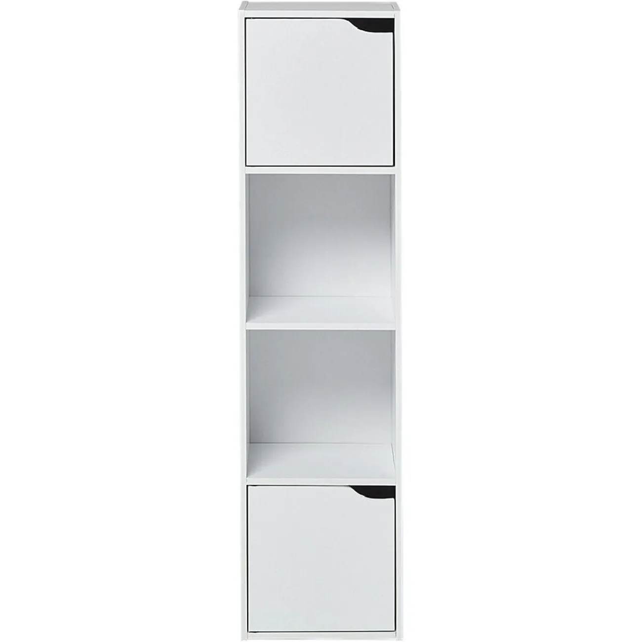 Gifi Rangement|Étagère Adam en bois blanc 4 niches