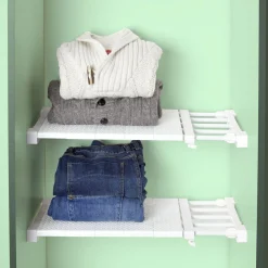 Gifi Rangement|Étagère amovible extensible blanche 50/80 cm