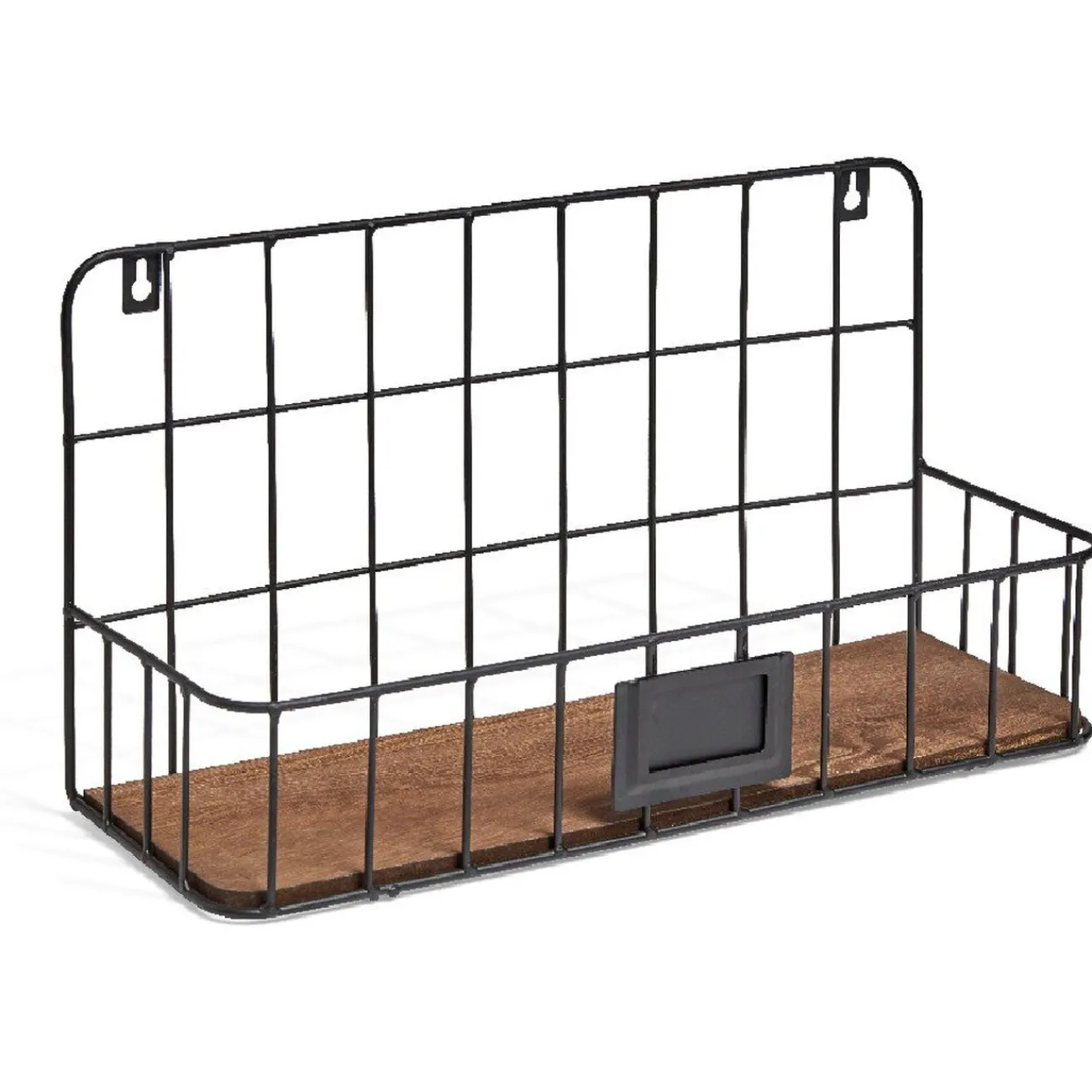 Gifi Rangement|Étagère armature métal noir socle bois