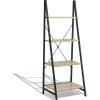 Gifi Rangement|Étagère Chicago 4 niveaux noir naturel