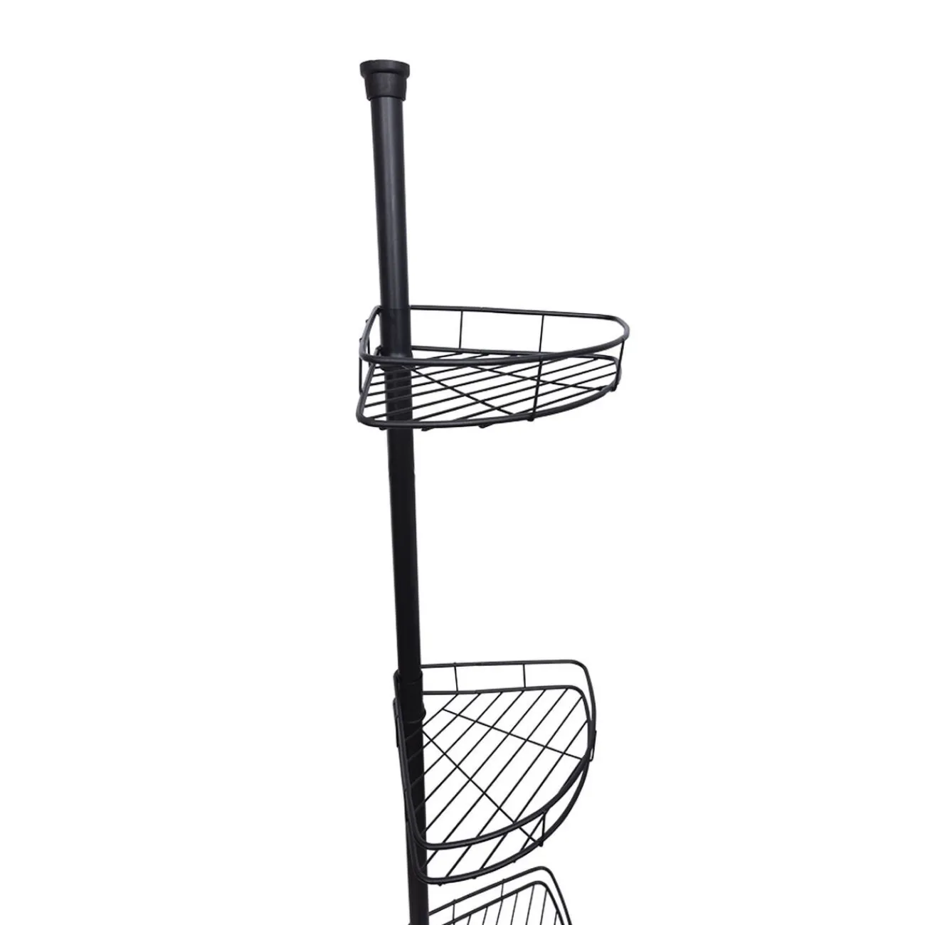 Gifi Equipement Douche^Étagère d'angle 3 niveaux métal noir