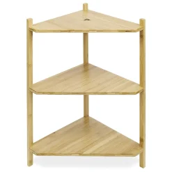 Gifi Aménagement Salle De Bain^Étagère d'angle bambou 3 niveaux