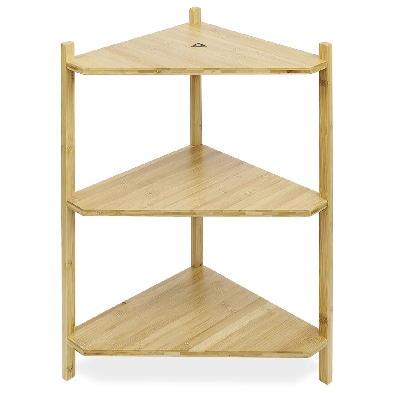 Gifi Aménagement Salle De Bain^Étagère d'angle bambou 3 niveaux