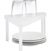 Gifi Étagère d'angle cuisine plastique blanc