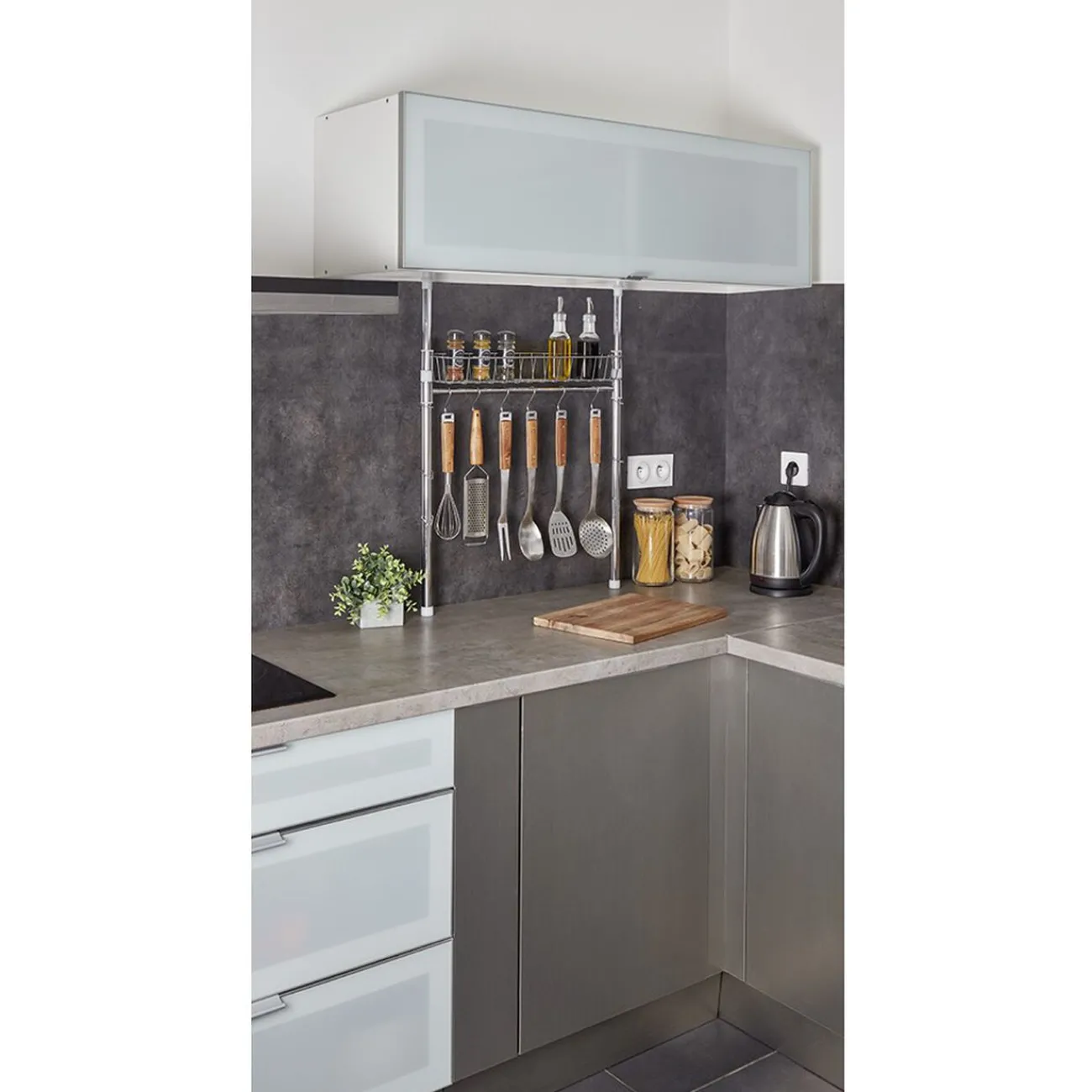 Gifi Étagère de cuisine à fixation autobloquante