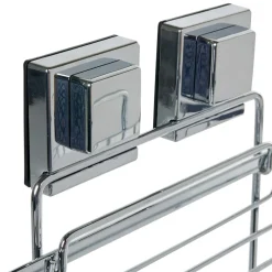 Gifi Equipement Douche^Étagère de douche 2 niveaux à ventouse gris