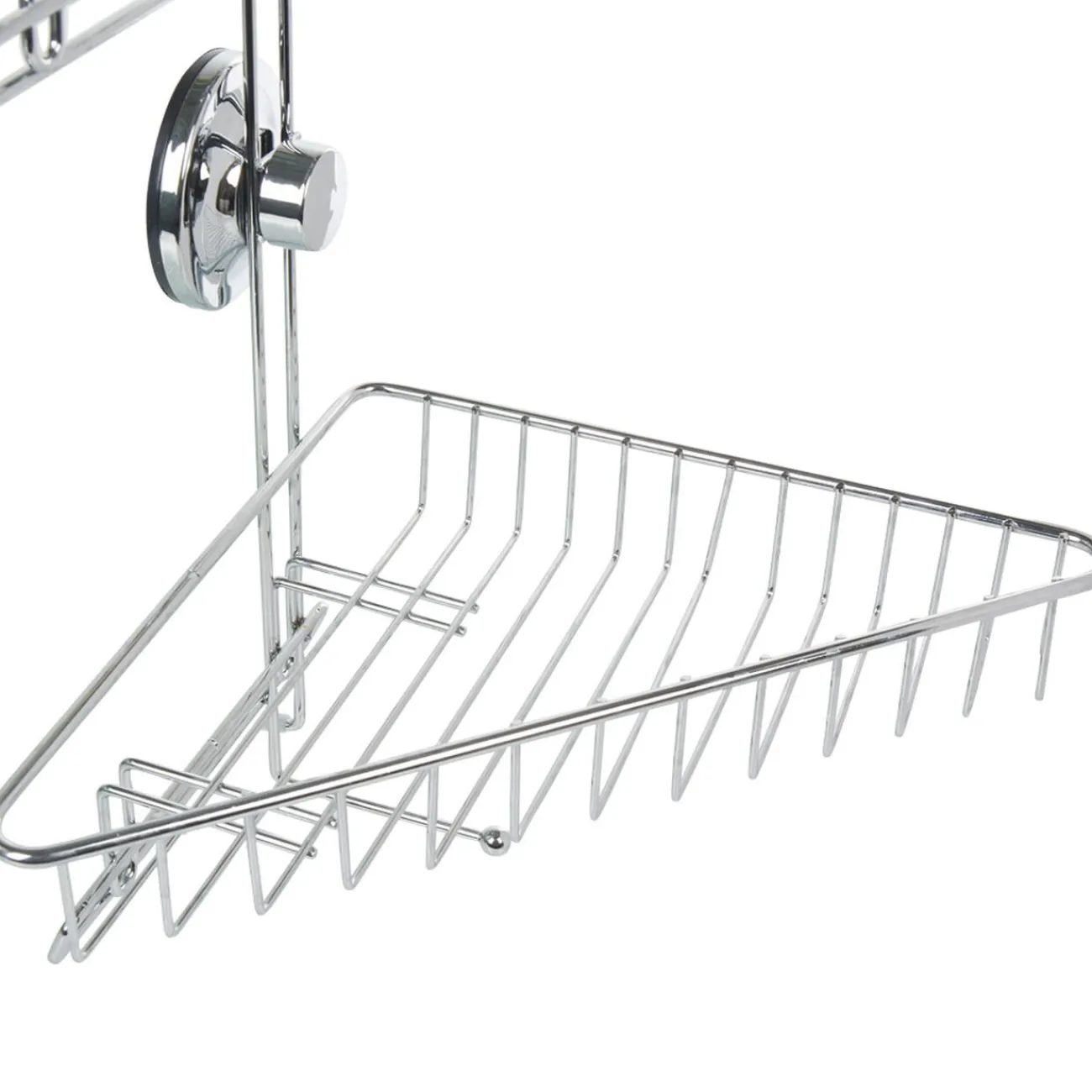 Gifi Equipement Douche^Étagère de douche 2 paniers d angle à ventouse gris