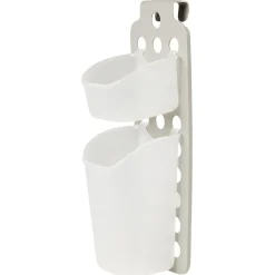 Gifi Aménagement Salle De Bain^Étagère de douche ajustable à suspendre blanc transparent