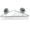 Gifi Equipement Douche^Étagère de douche panier d'angle à ventouse inox