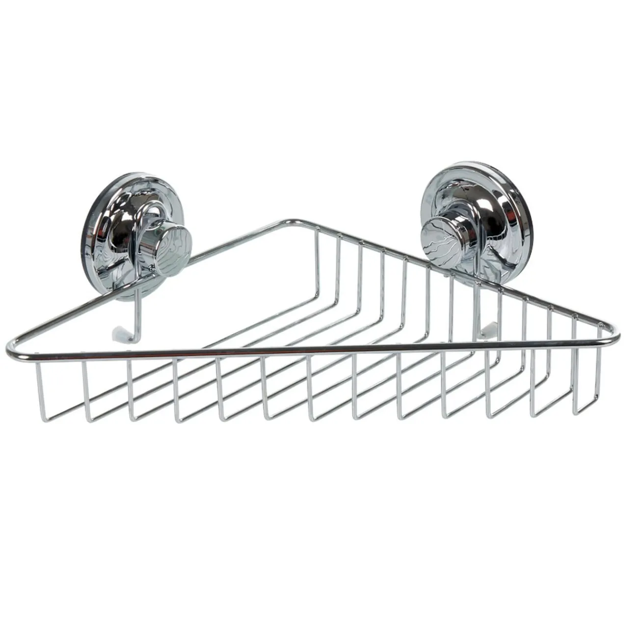 Gifi Equipement Douche^Étagère de douche panier d'angle à ventouse inox