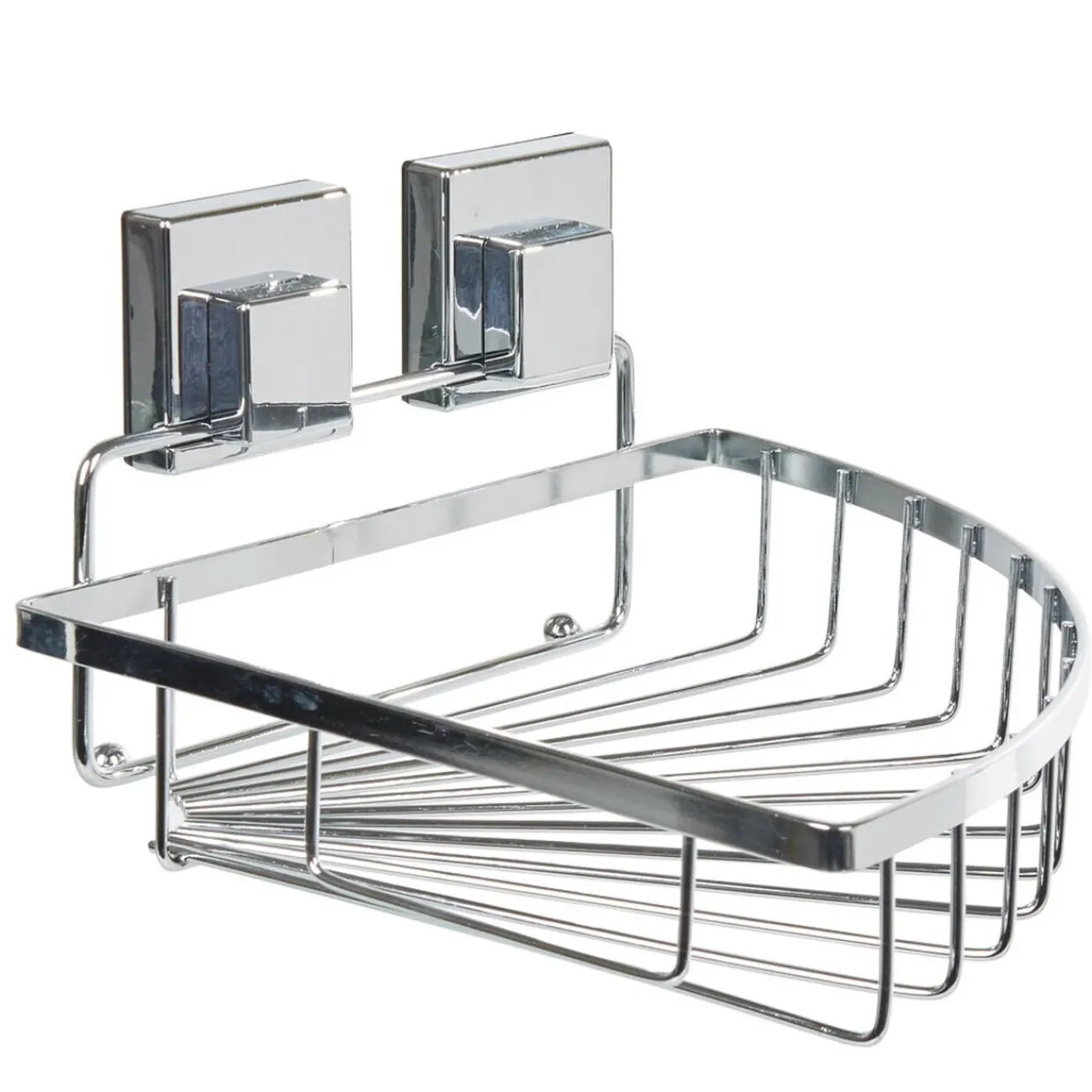 Gifi Equipement Douche^Étagère de douche panier d'angle à ventouse gris