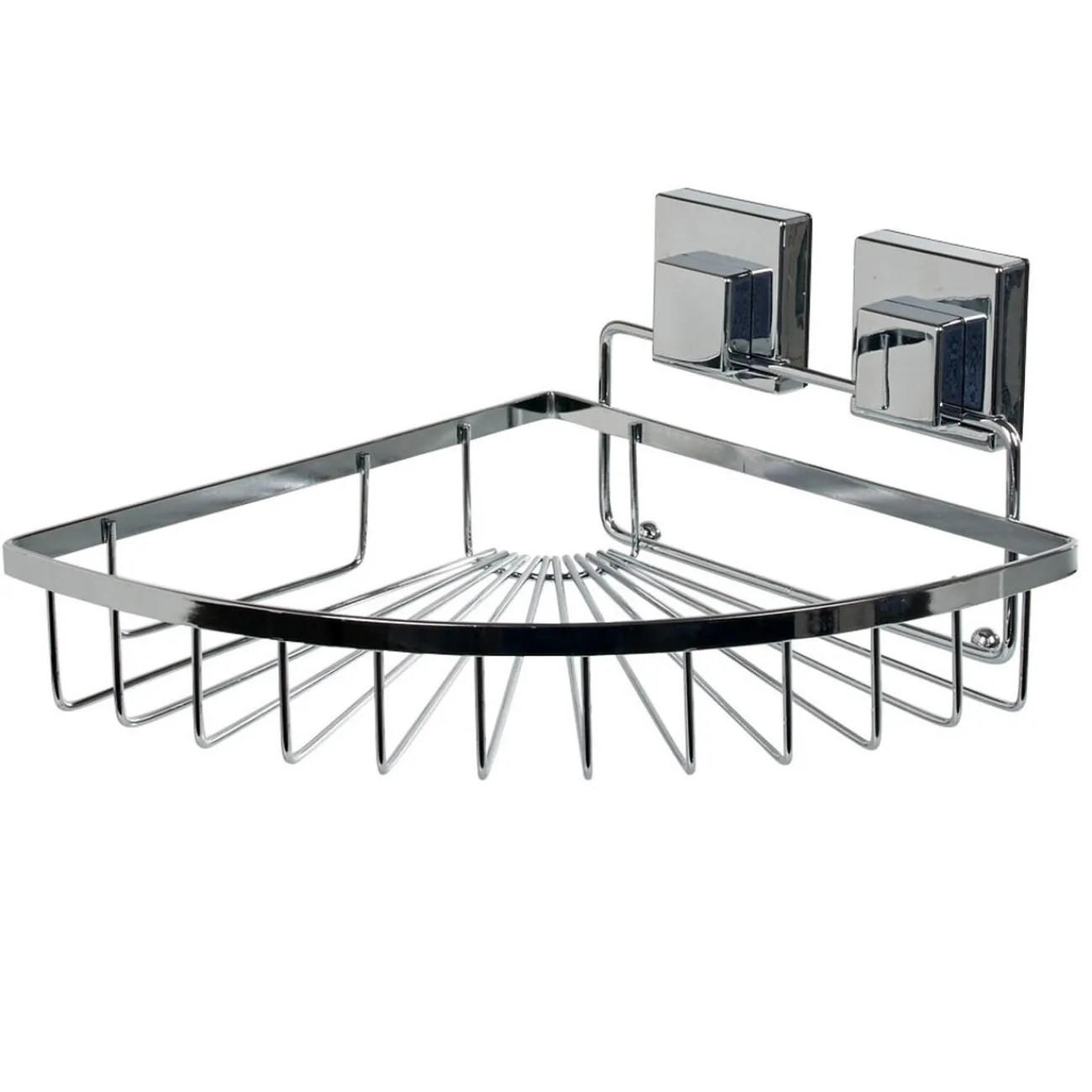 Gifi Equipement Douche^Étagère de douche panier d'angle à ventouse gris