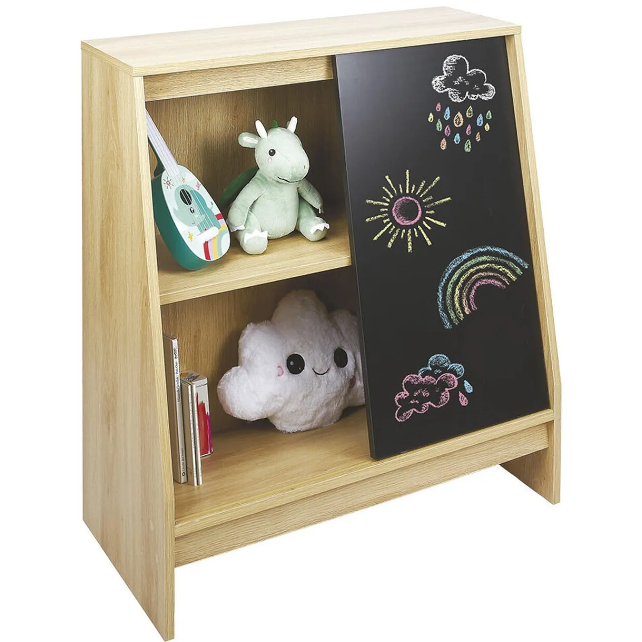 Gifi Rangement|Étagère de rangement 2 niveaux 74xH81x35cm
