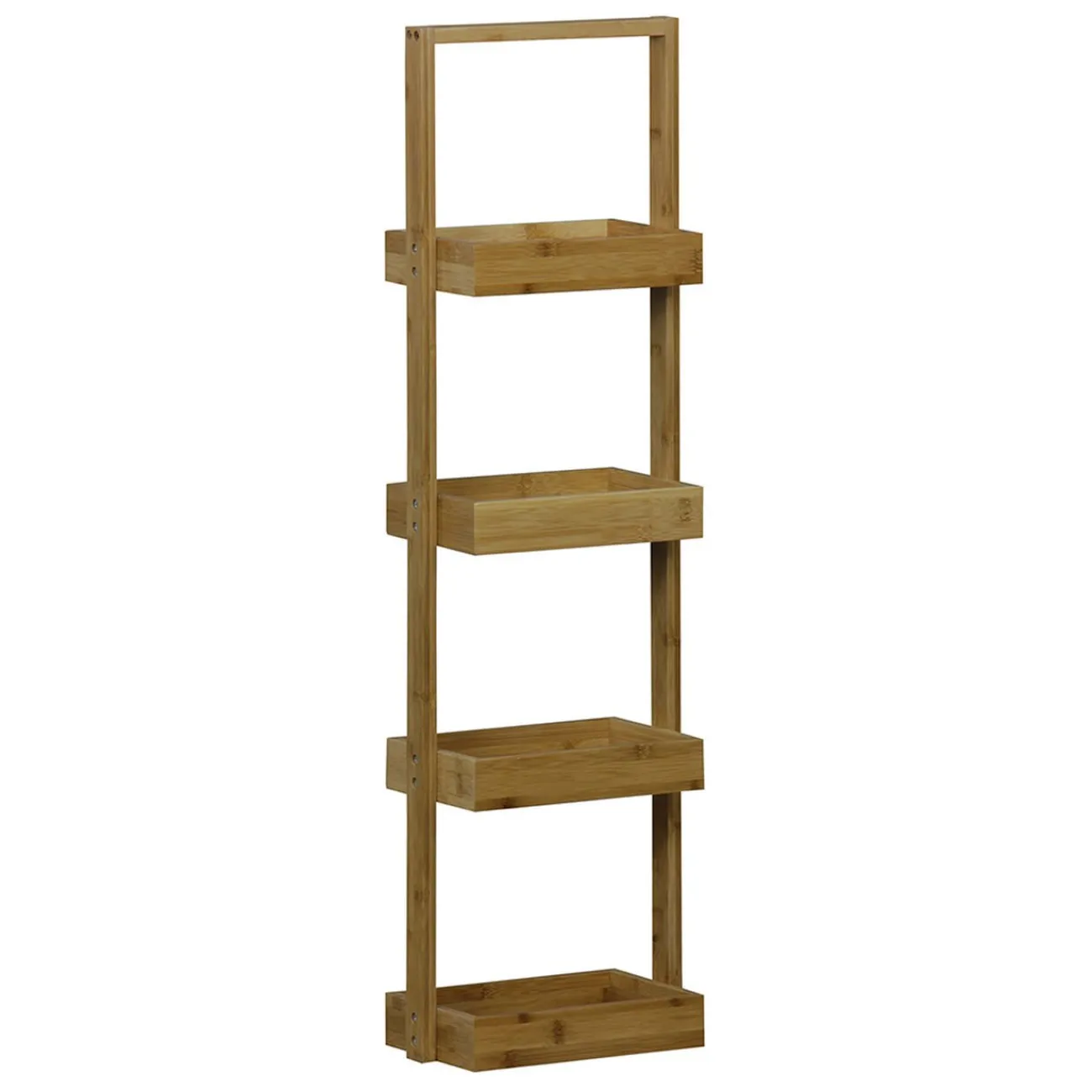 Gifi Aménagement Salle De Bain^Étagère de rangement bambou 4 niveaux