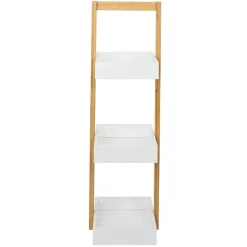 Gifi Aménagement Salle De Bain^Étagère de salle de bain à 3 niveaux bambou 22x24xH73cm
