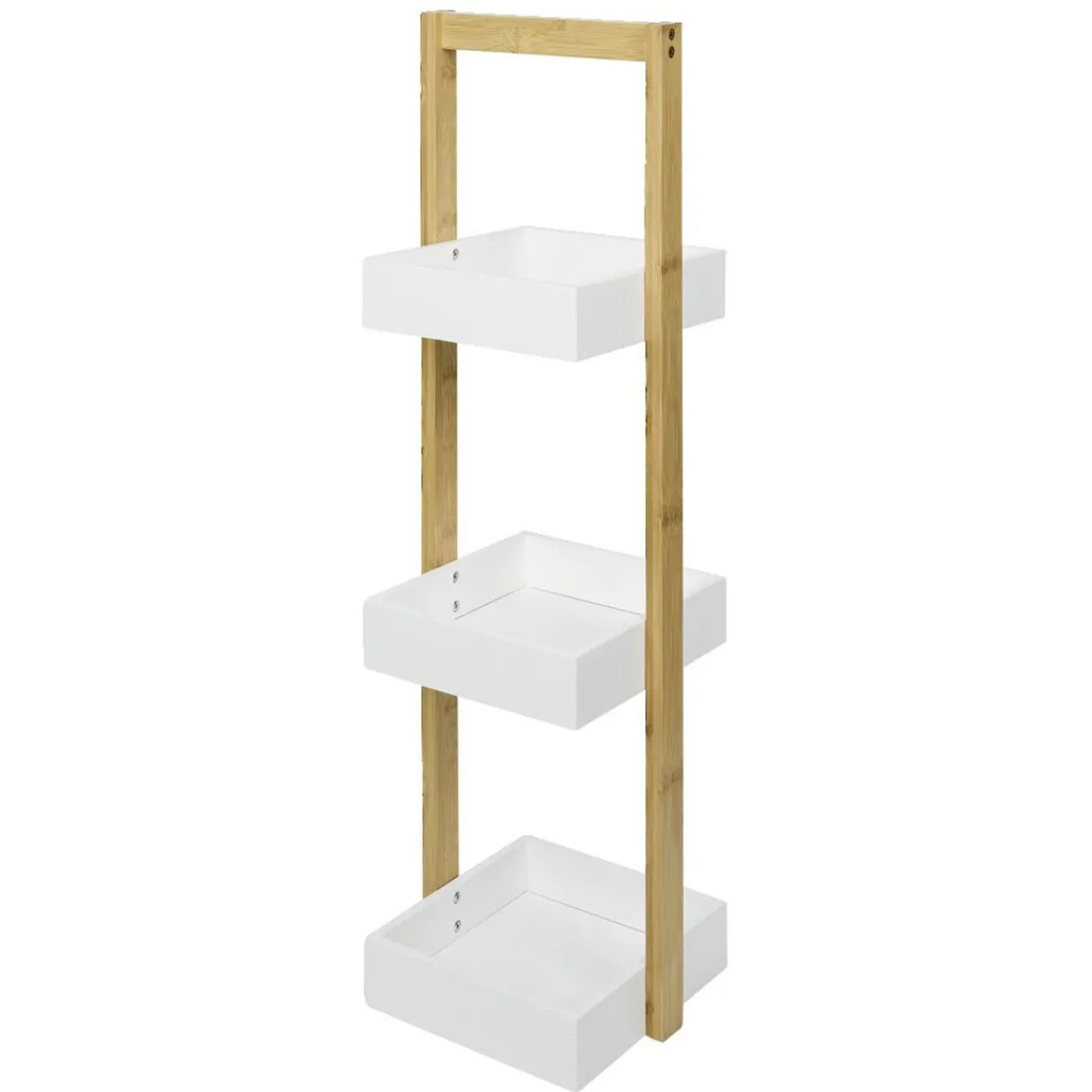 Gifi Aménagement Salle De Bain^Étagère de salle de bain à 3 niveaux bambou 22x24xH73cm