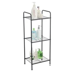 Gifi Equipement Douche^Étagère de salle de bain 3 niveaux en métal noir