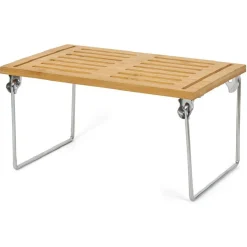 Gifi Rangement|Étagère en bambou sur pieds en fer 30x15xH18cm