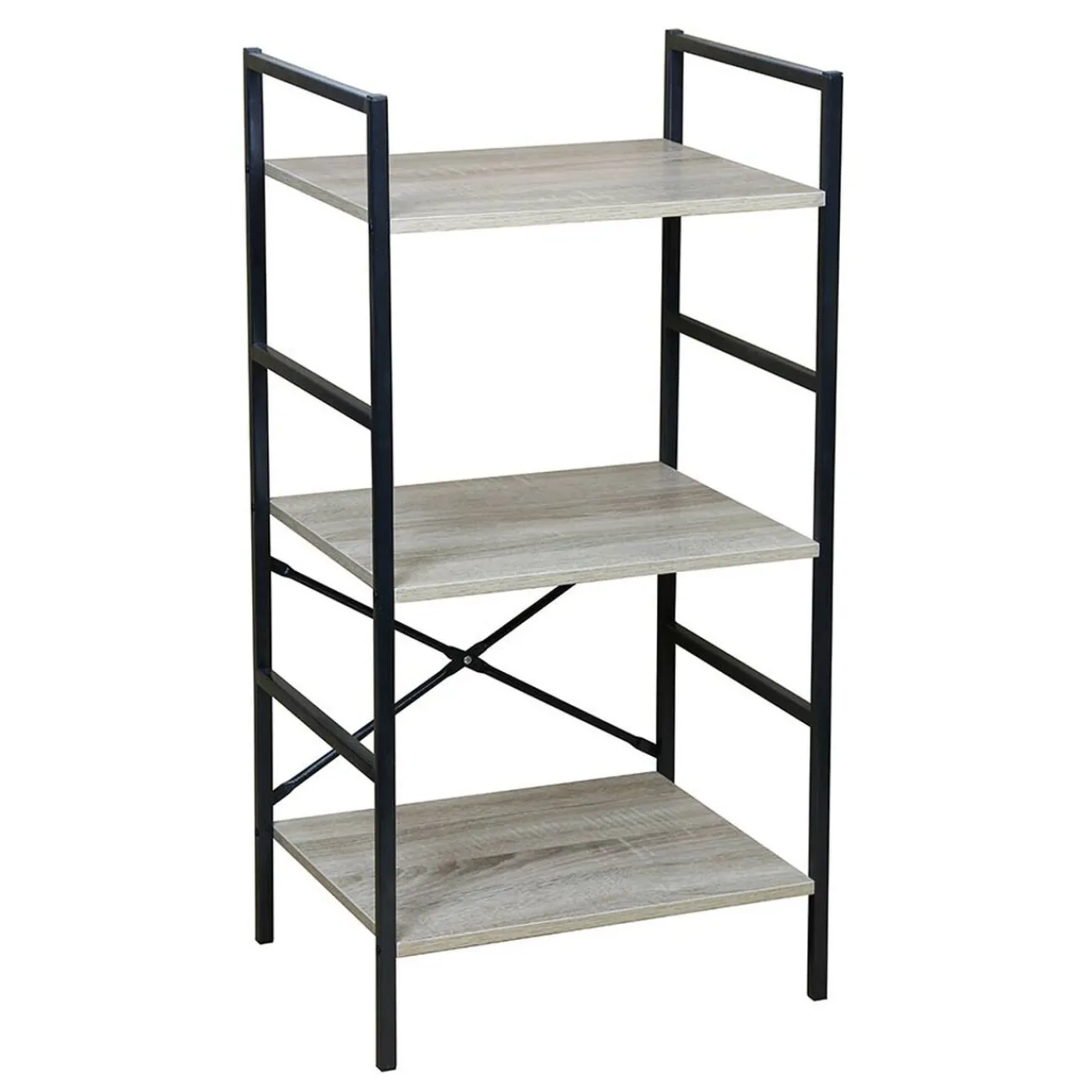 Gifi Aménagement Salle De Bain^Étagère en métal et mdf 3 niveaux