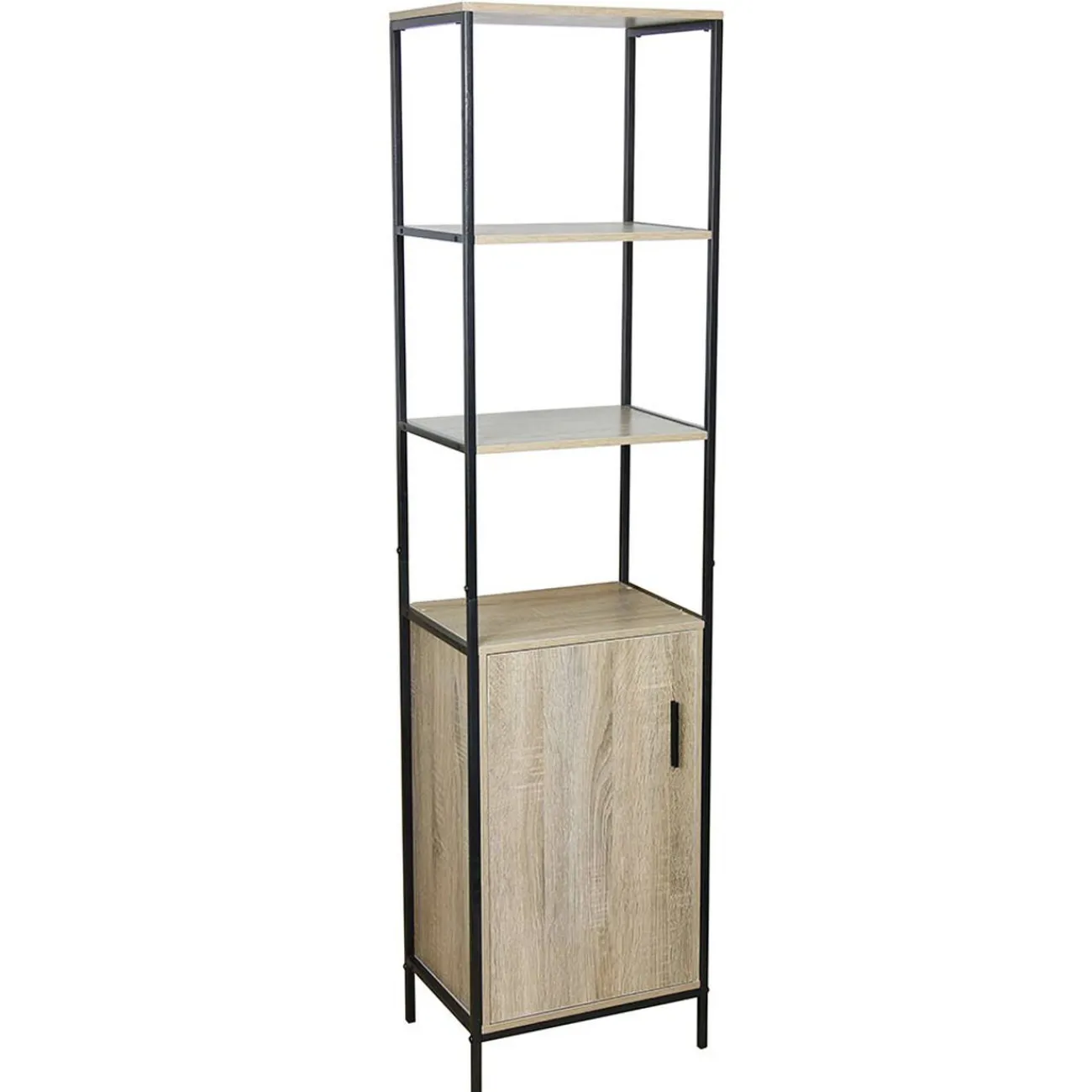 Gifi Aménagement Salle De Bain^Étagère en métal et mdf 3 niveaux et placard