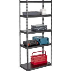 Gifi Rangement|Étagère en métal noir 5 niveaux