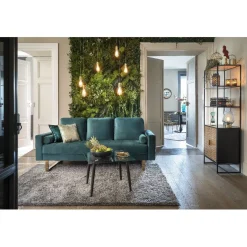 Gifi Rangement|Étagère Eole noire et miel 2 portes