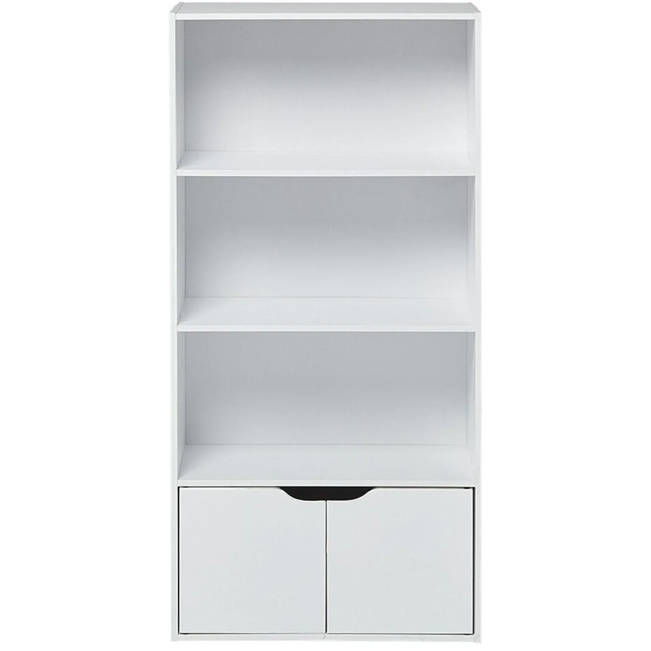 Gifi Rangement|Étagère large Adam en bois blanc 4 niches