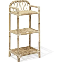 Gifi Rangement|Étagère Léonie rotin naturel - L40xP30xH86 cm
