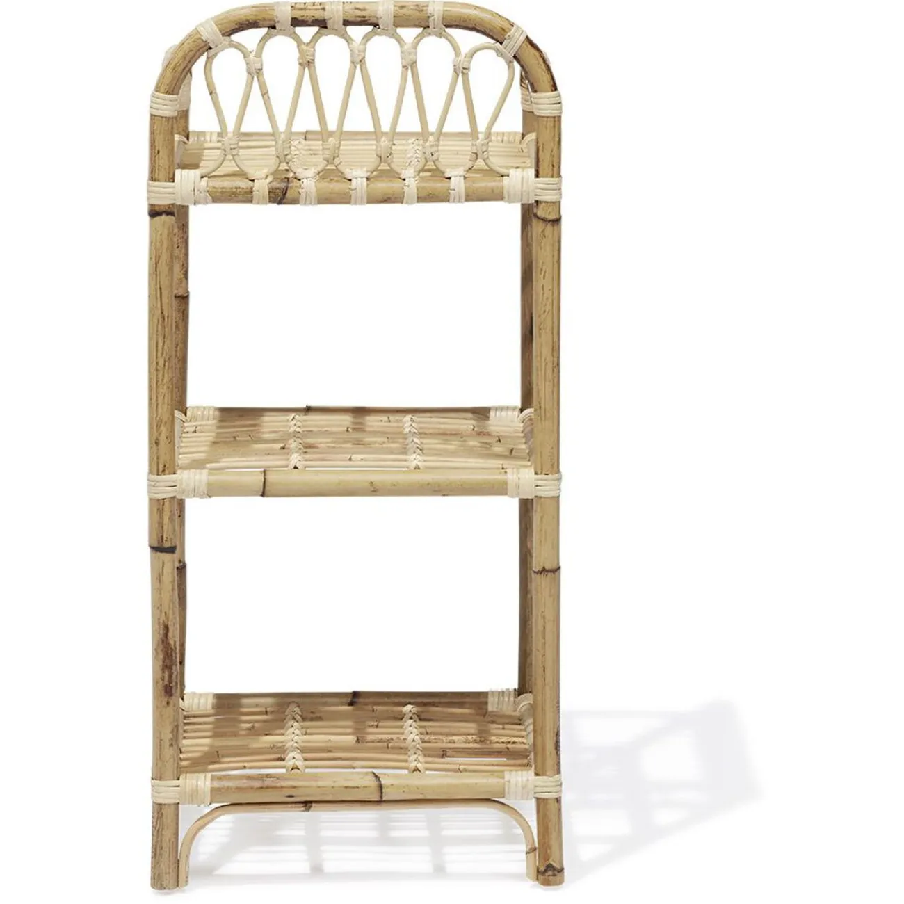 Gifi Rangement|Étagère Léonie rotin naturel - L40xP30xH86 cm