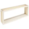 Gifi Rangement|Étagère murale bois et cannage L.40cm