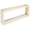 Gifi Rangement|Étagère murale bois et cannage L50x10xH20cm