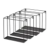 Gifi Rangement|Étagère murale carrée en métal noir x 4