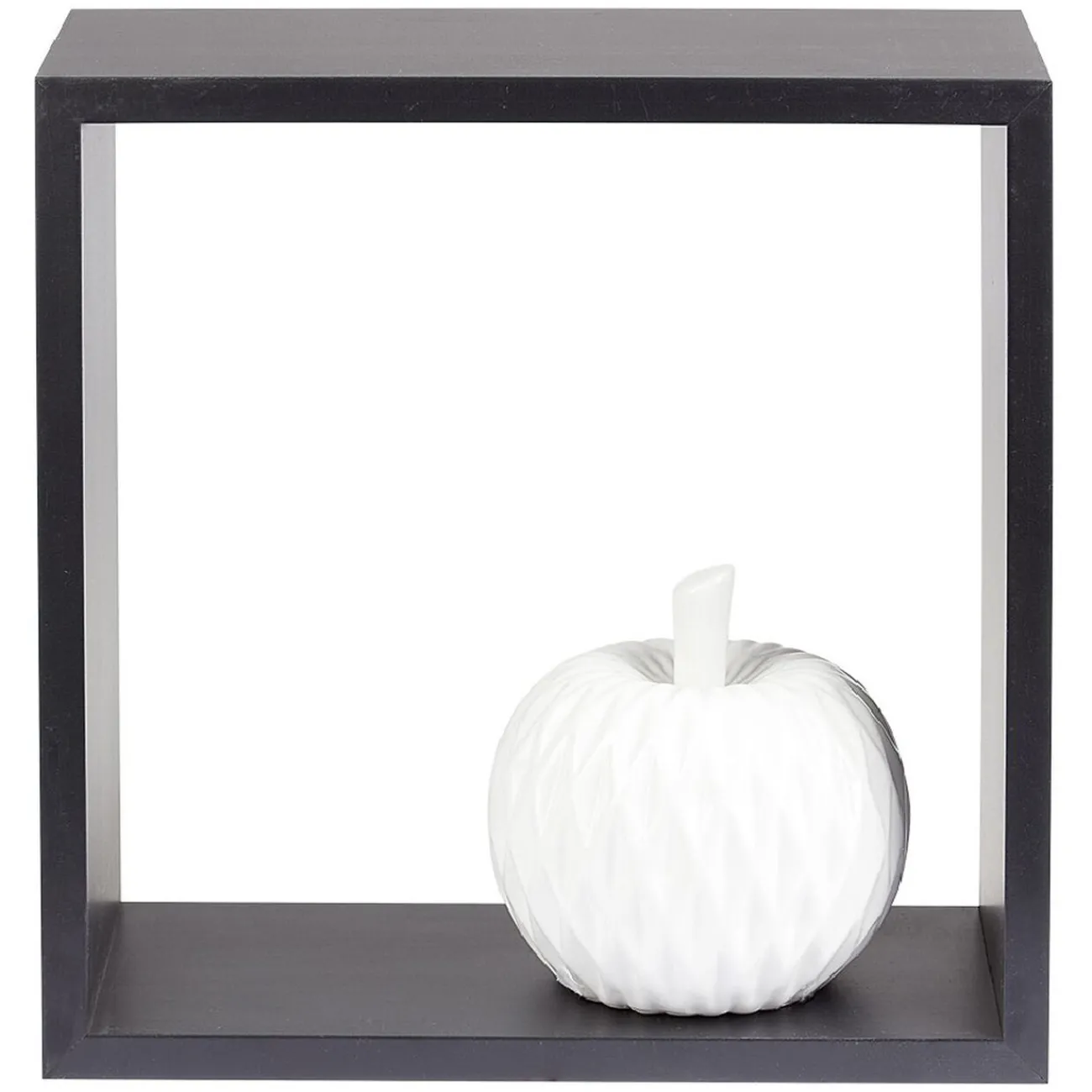 Gifi Rangement|Étagère murale carrée noire x3