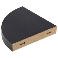 Gifi Rangement|Étagère murale d'angle bois noir