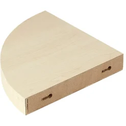 Gifi Rangement|Étagère murale d'angle bois beige
