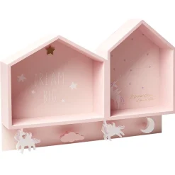 Gifi Rangement|Étagère murale licorne rose