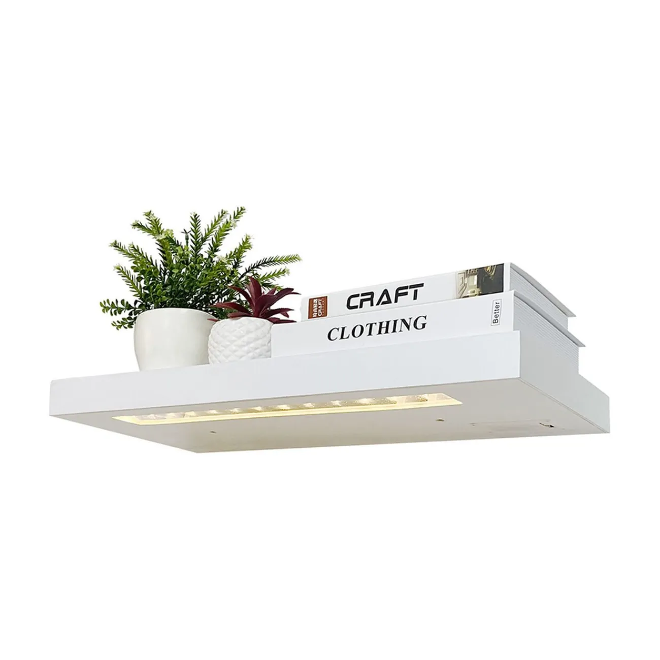 Gifi Rangement|Étagère murale lumineuse à LED L.60 cm