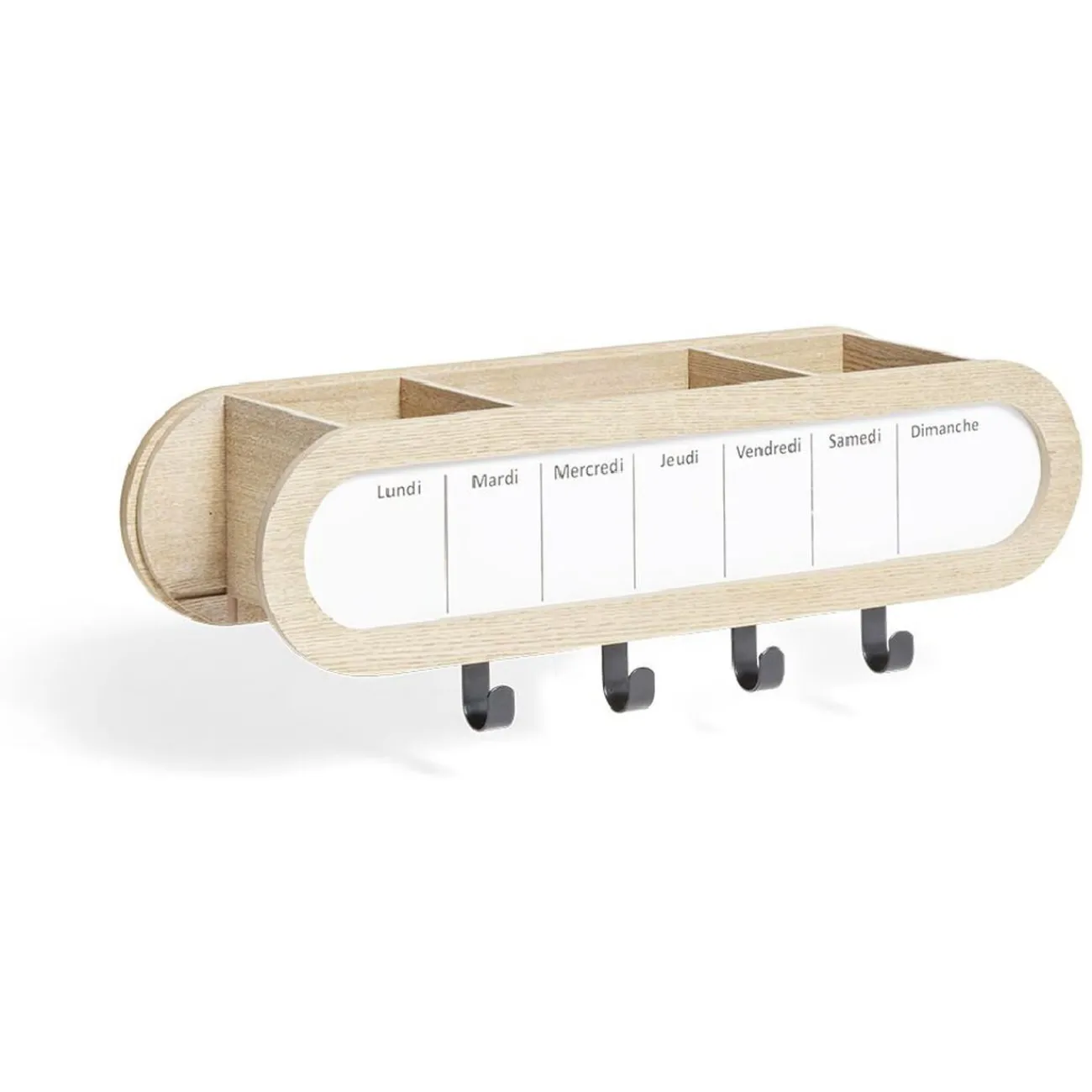 Gifi Rangement|Étagère murale mémo semainier 48x15,5xH12cm